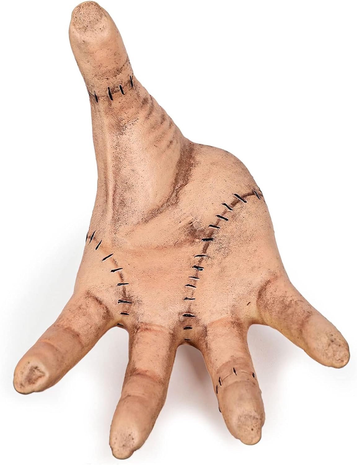 Realistic Halloween Thing Hand Prop – Latex Fake Hand Scary Decoration for Addams Family Cosplay, Haunted House, Horror Party, Creepy Desk Display, Prank & Gift