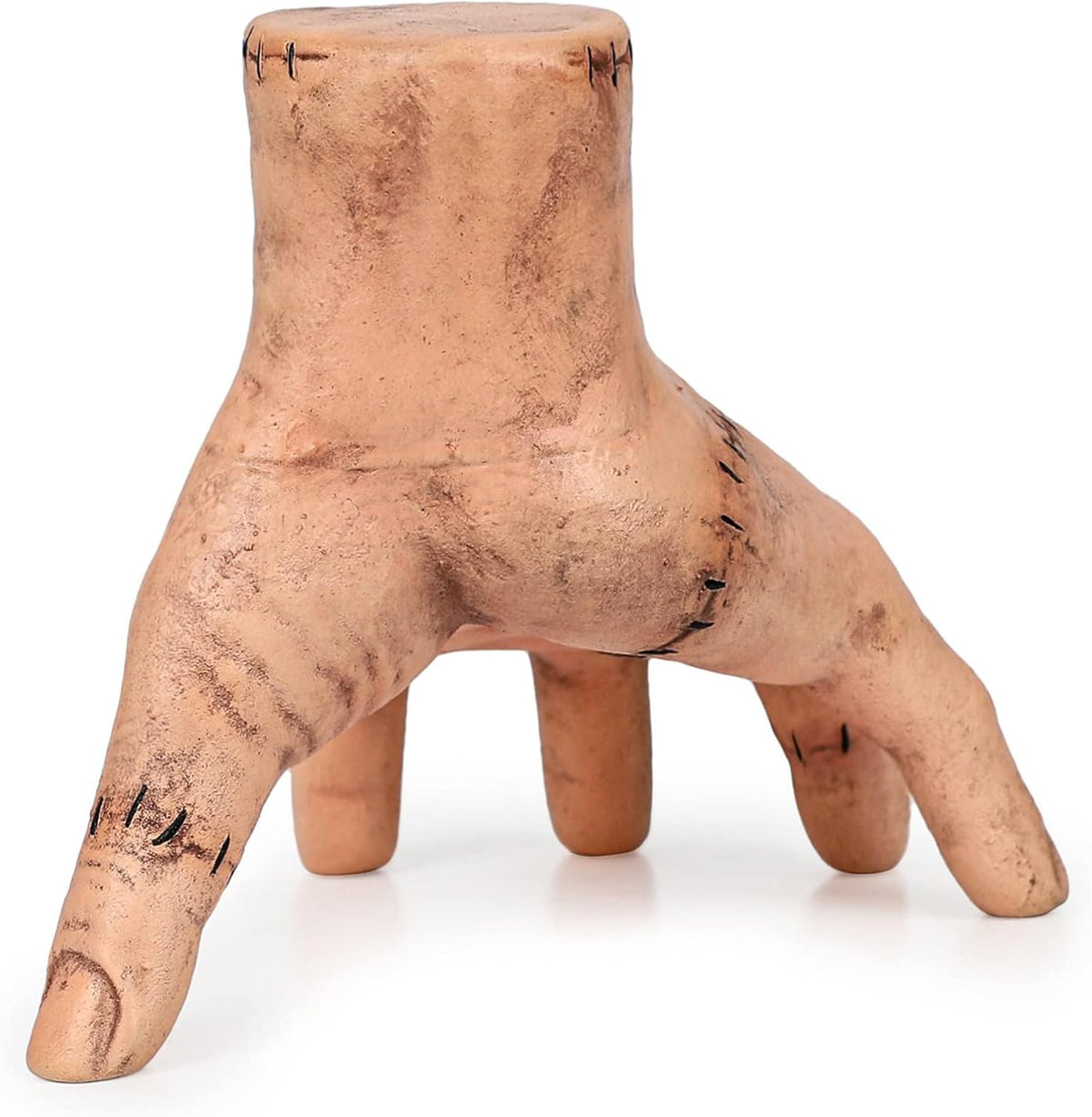 Realistic Halloween Thing Hand Prop – Latex Fake Hand Scary Decoration for Addams Family Cosplay, Haunted House, Horror Party, Creepy Desk Display, Prank & Gift