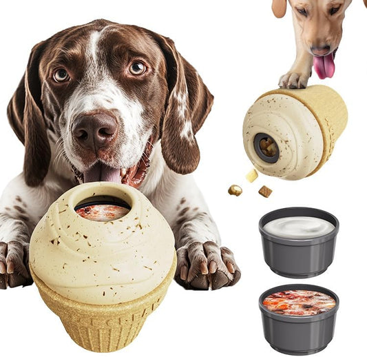 Multi-Functional Interactive Dog Toys, Treat Dispenser – Enrichment Puzzle, Frozen Slow Feeder Licking Toy for Medium/Large Dogs, Durable Chew, BPA-Free Dishwasher-Safe, Anxiety Relief