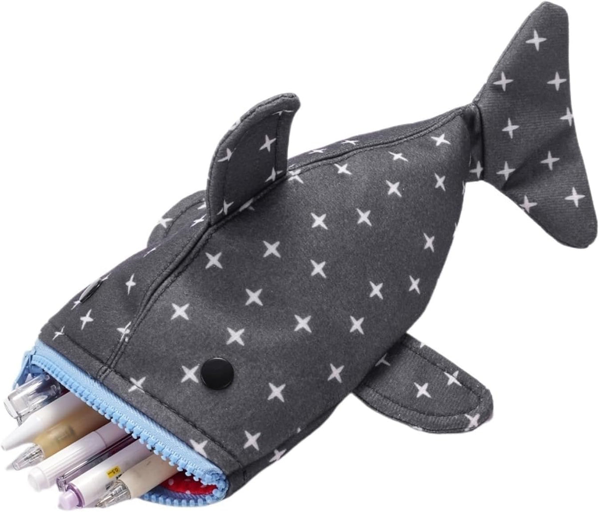 Shark Cute Pencil Case for School and Office, Cute Stationery Organizer