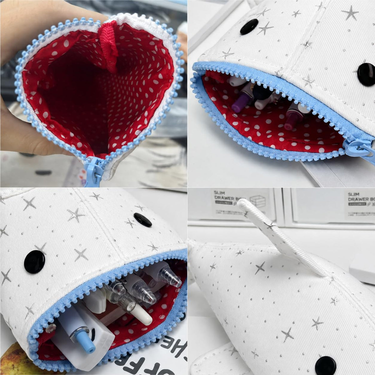 Shark Cute Pencil Case for School and Office, Cute Stationery Organizer