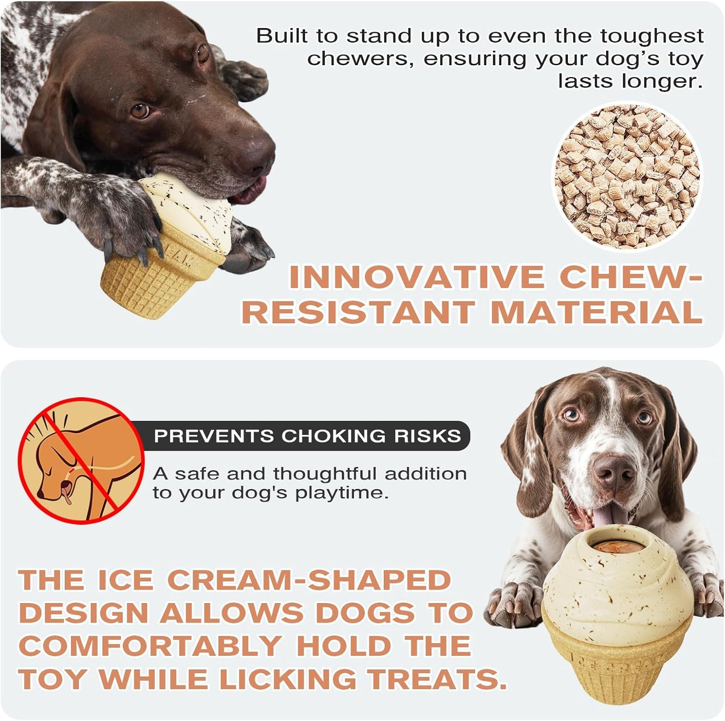 Multi-Functional Interactive Dog Toys, Treat Dispenser – Enrichment Puzzle, Frozen Slow Feeder Licking Toy for Medium/Large Dogs, Durable Chew, BPA-Free Dishwasher-Safe, Anxiety Relief
